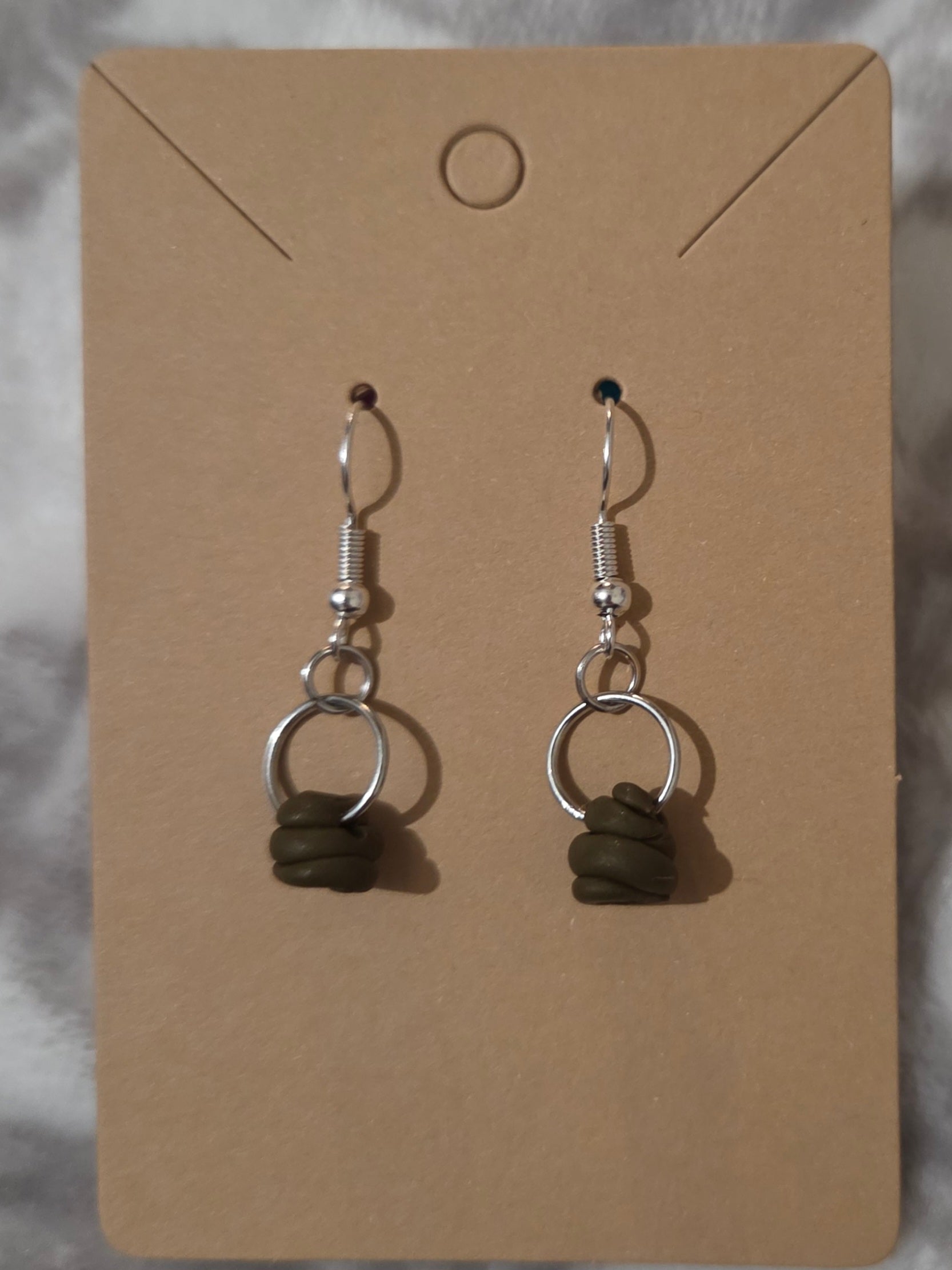 Poop earrings