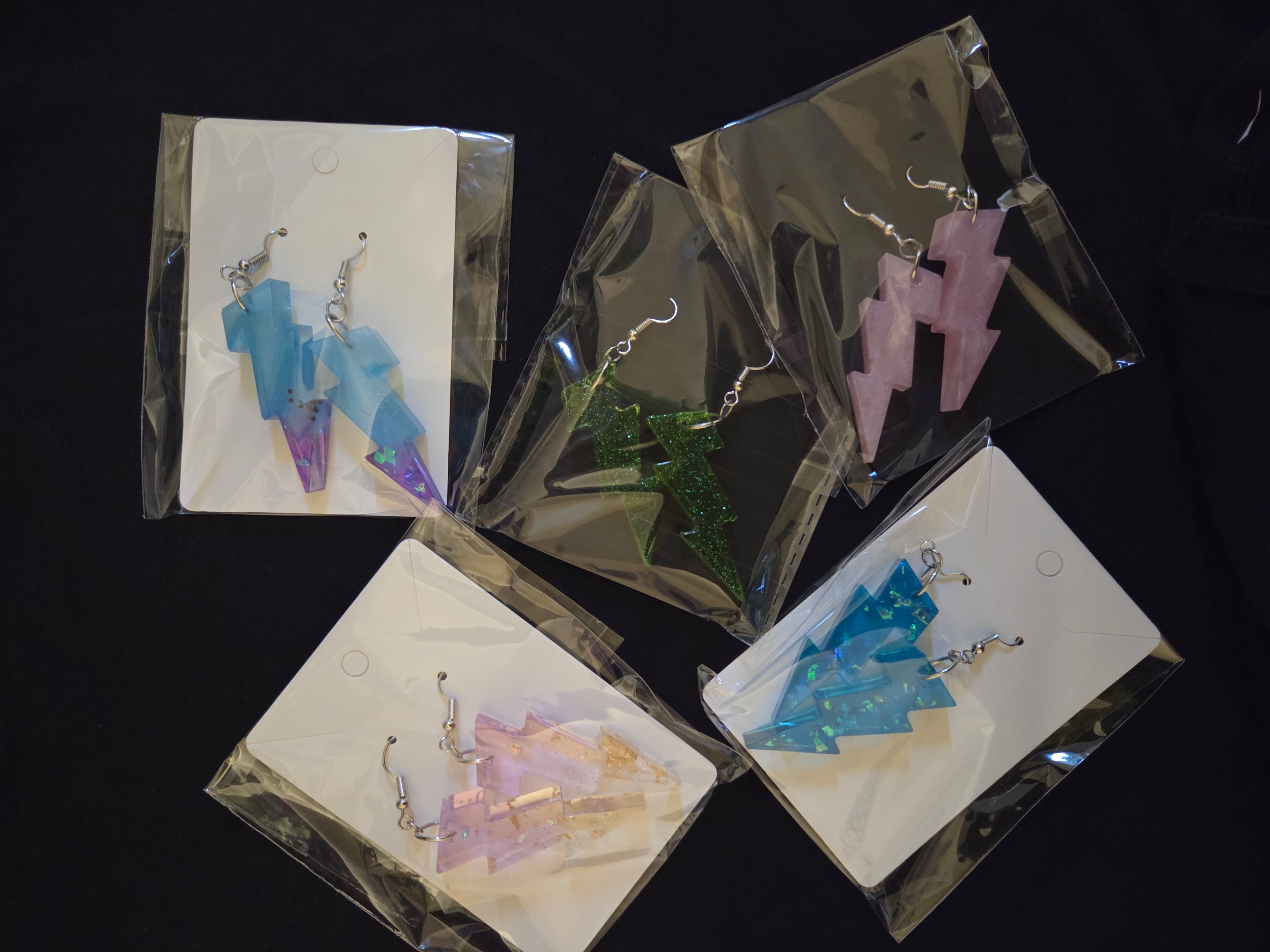 Lightning bolt earrings